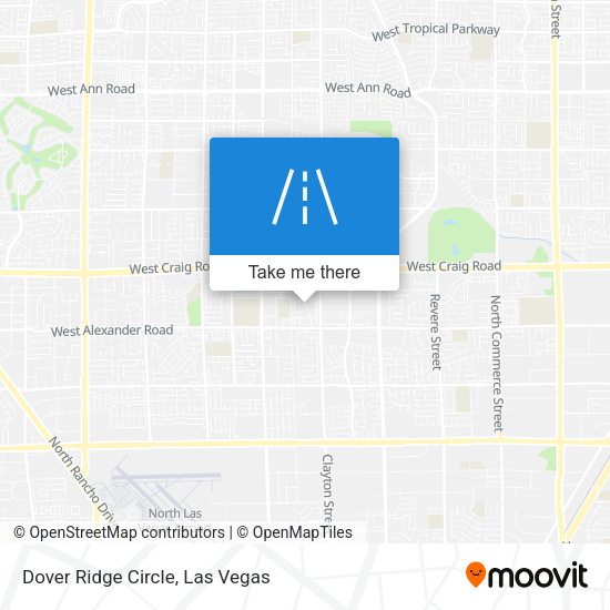 Dover Ridge Circle map