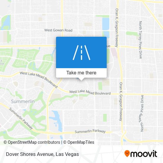 Dover Shores Avenue map
