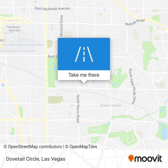 Mapa de Dovetail Circle
