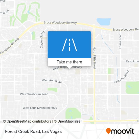 Forest Creek Road map