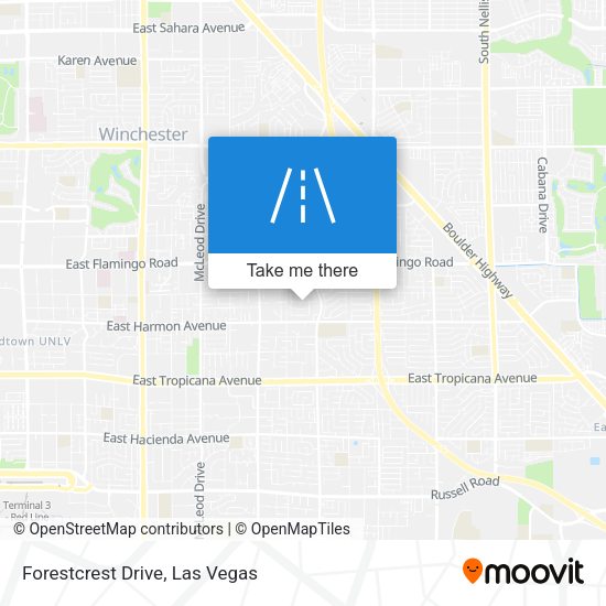 Forestcrest Drive map