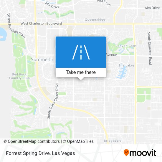 Forrest Spring Drive map