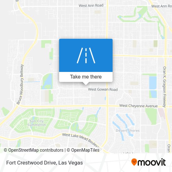 Fort Crestwood Drive map