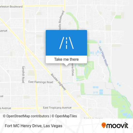 Fort MC Henry Drive map