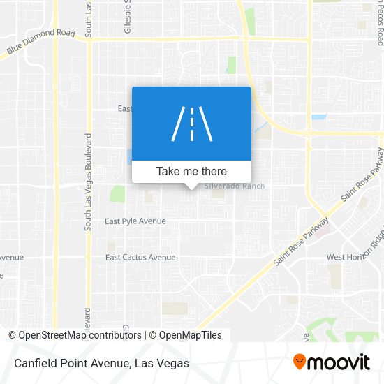 Mapa de Canfield Point Avenue