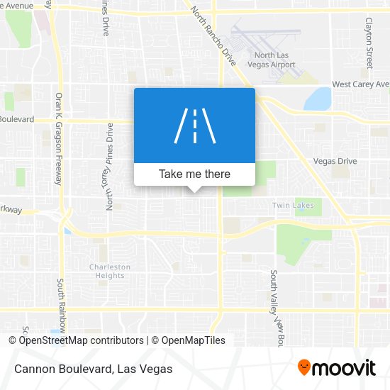 Cannon Boulevard map