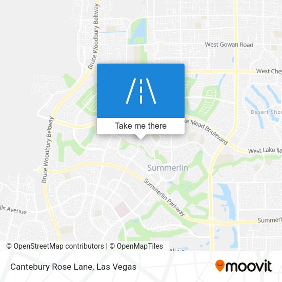 Cantebury Rose Lane map
