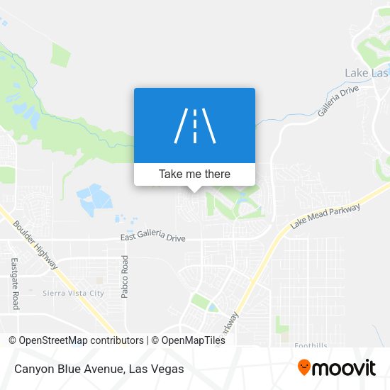 Canyon Blue Avenue map