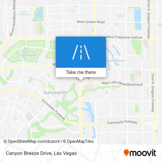 Mapa de Canyon Breeze Drive