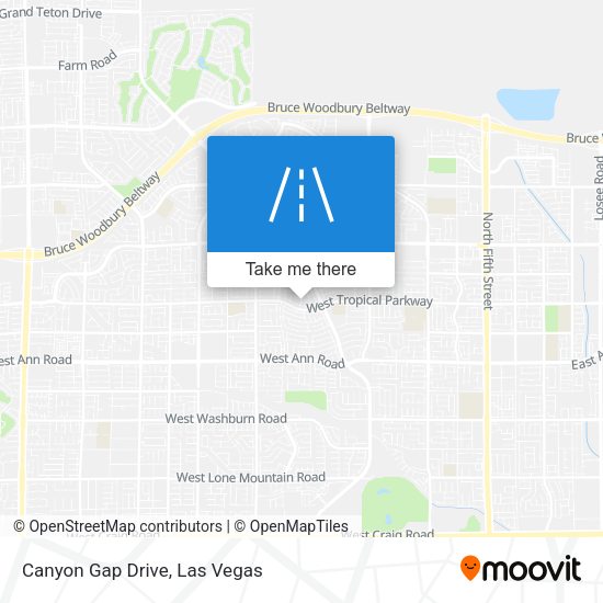 Mapa de Canyon Gap Drive