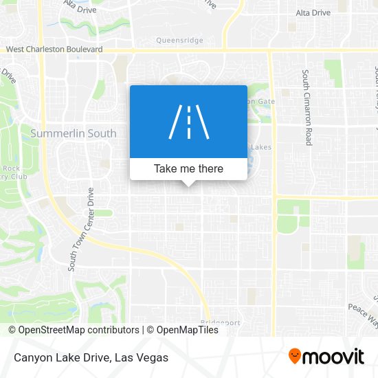 Canyon Lake Drive map