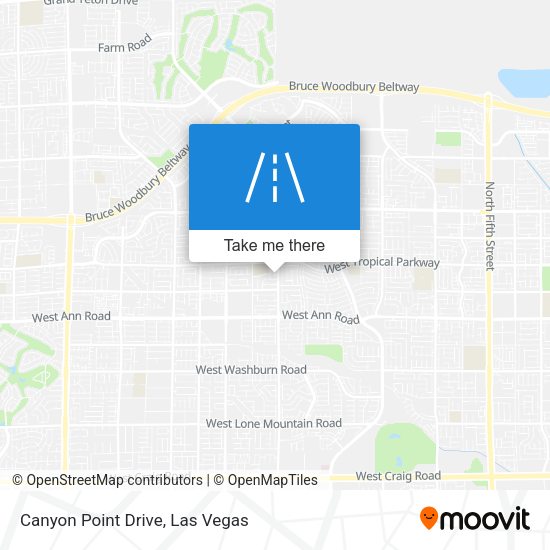 Mapa de Canyon Point Drive