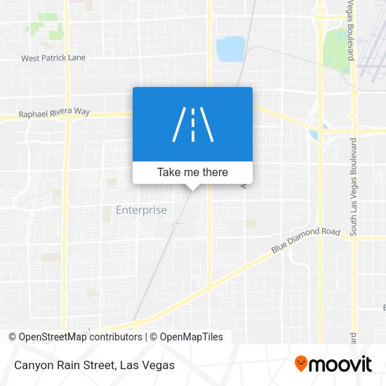Canyon Rain Street map