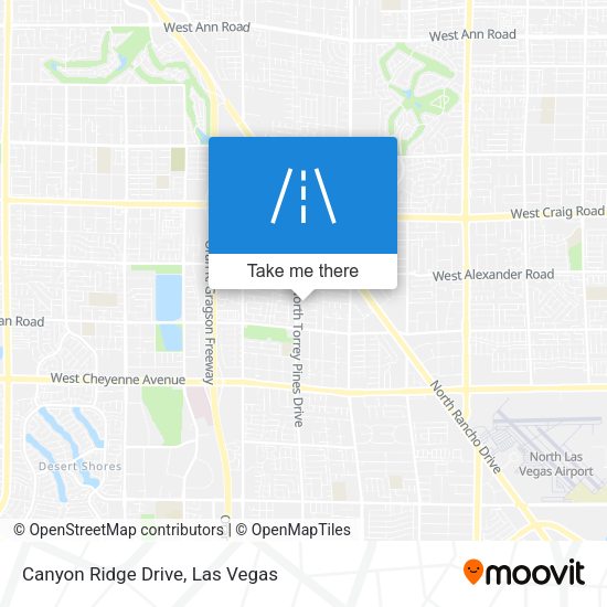 Mapa de Canyon Ridge Drive