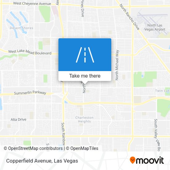 Copperfield Avenue map