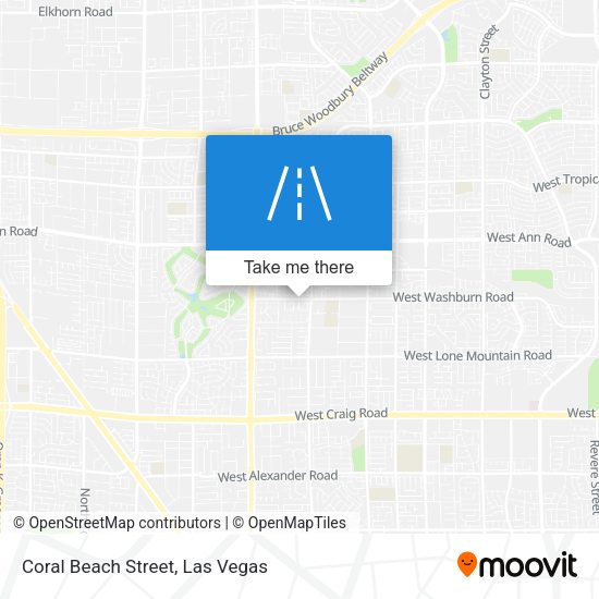 Mapa de Coral Beach Street