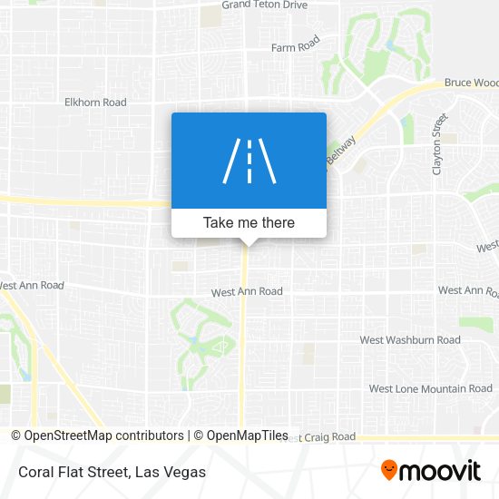 Mapa de Coral Flat Street