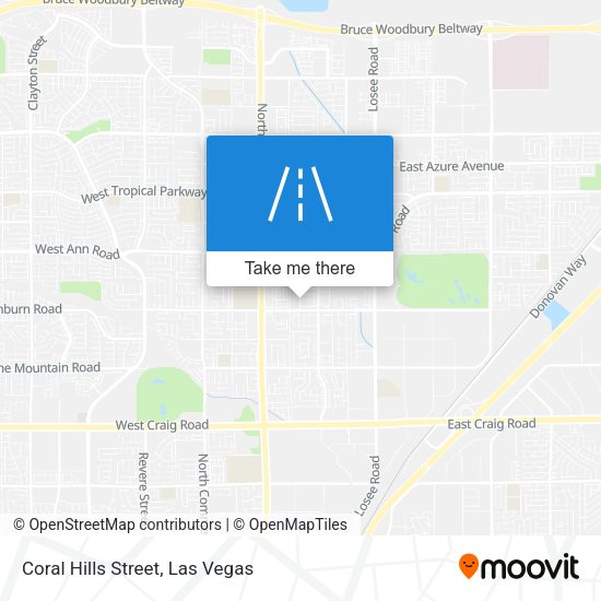 Mapa de Coral Hills Street