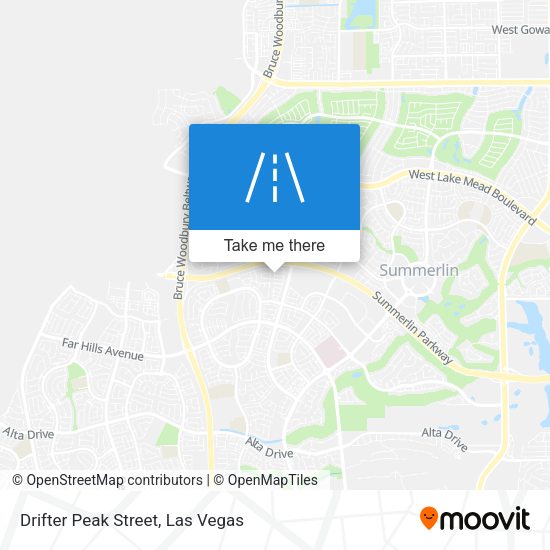 Drifter Peak Street map