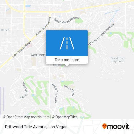 Driftwood Tide Avenue map