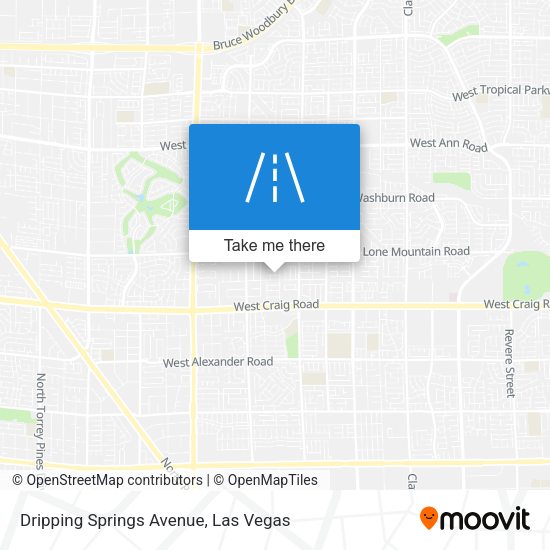 Mapa de Dripping Springs Avenue