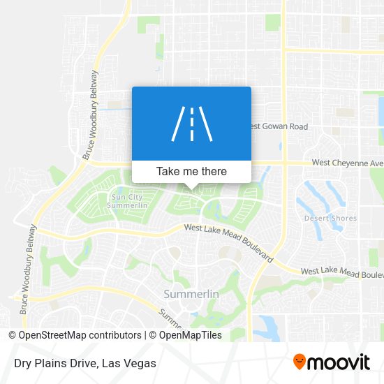 Dry Plains Drive map