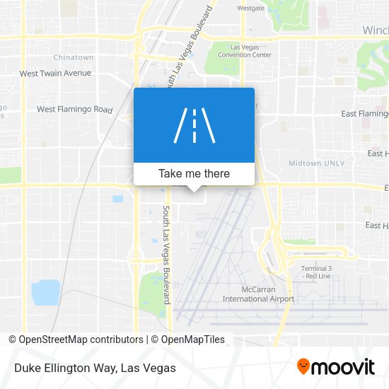 Duke Ellington Way map