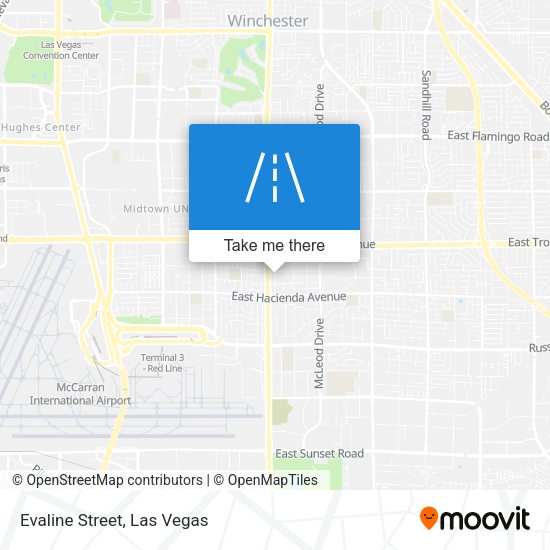 Mapa de Evaline Street