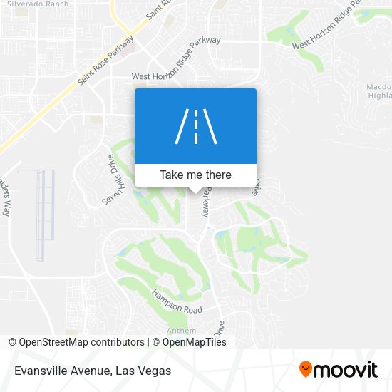 Evansville Avenue map