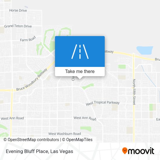 Evening Bluff Place map