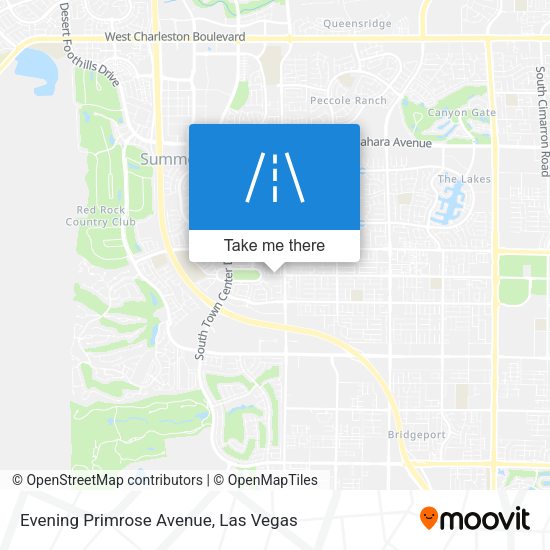 Evening Primrose Avenue map