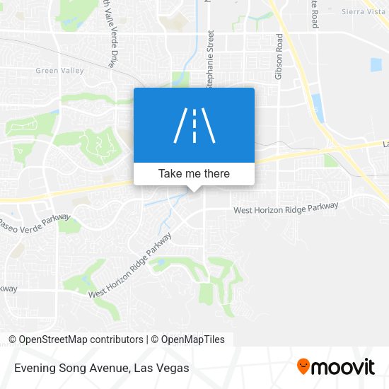 Evening Song Avenue map