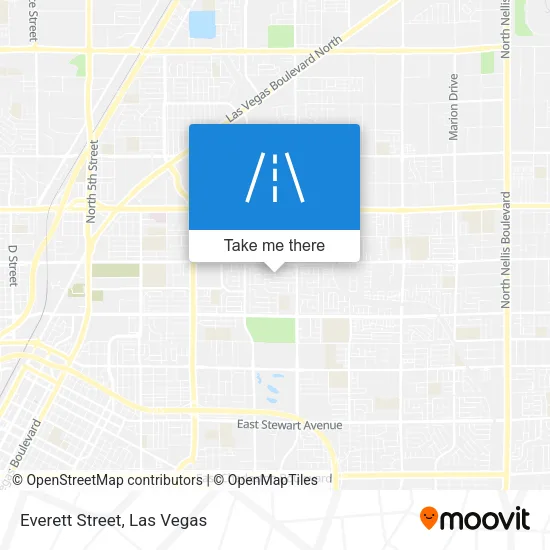Everett Street map