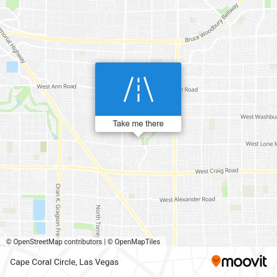 Mapa de Cape Coral Circle