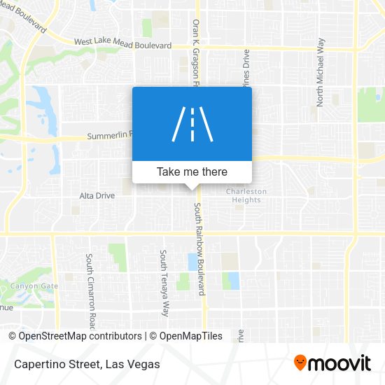 Capertino Street map