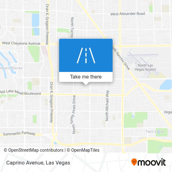 Mapa de Caprino Avenue
