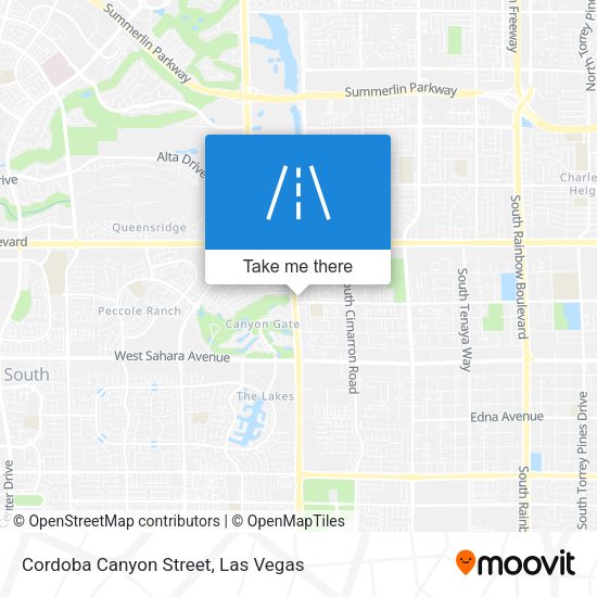 Cordoba Canyon Street map