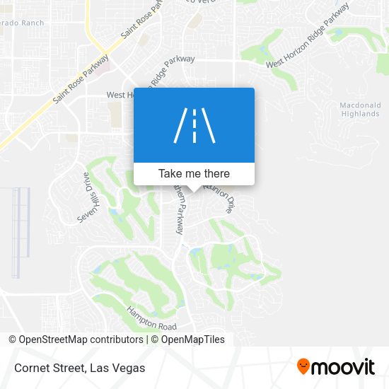 Mapa de Cornet Street