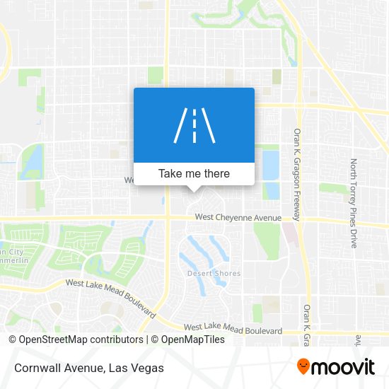Mapa de Cornwall Avenue