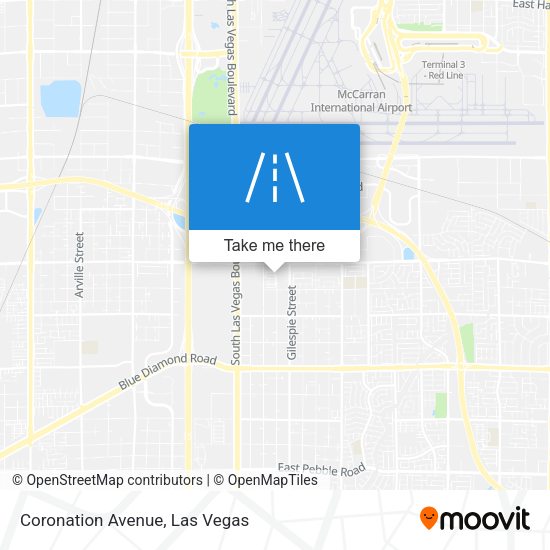 Coronation Avenue map