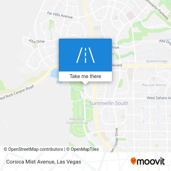 Corsica Mist Avenue map