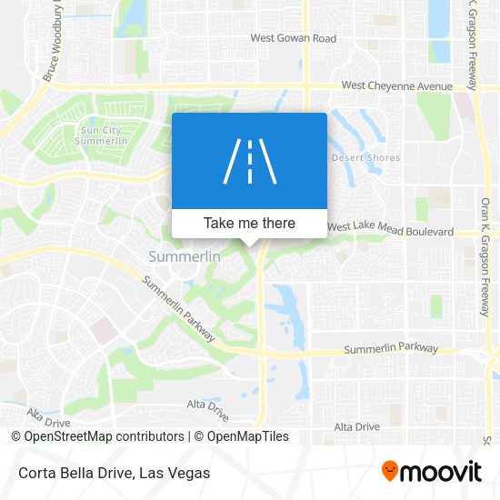 Corta Bella Drive map