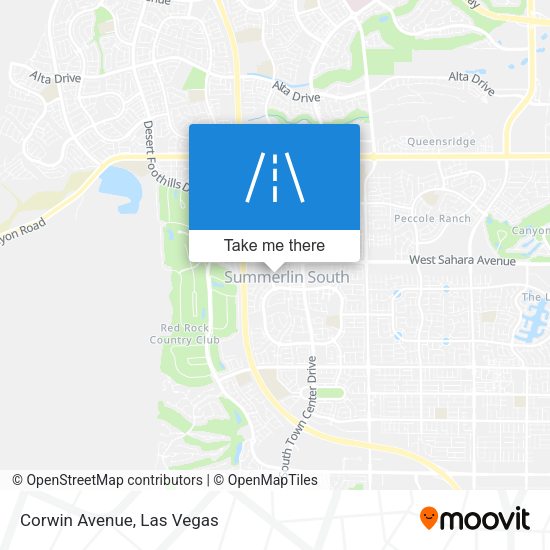 Corwin Avenue map