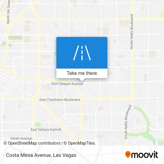 Mapa de Costa Mesa Avenue