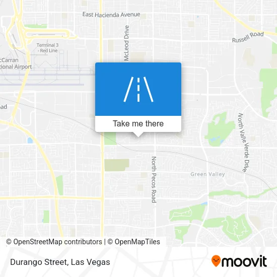 Durango Street map
