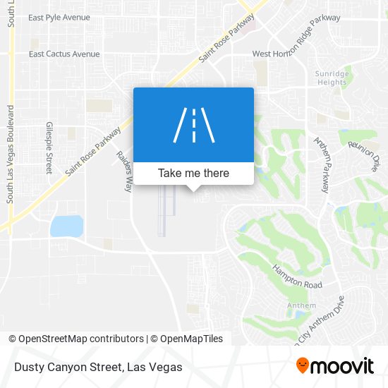 Dusty Canyon Street map