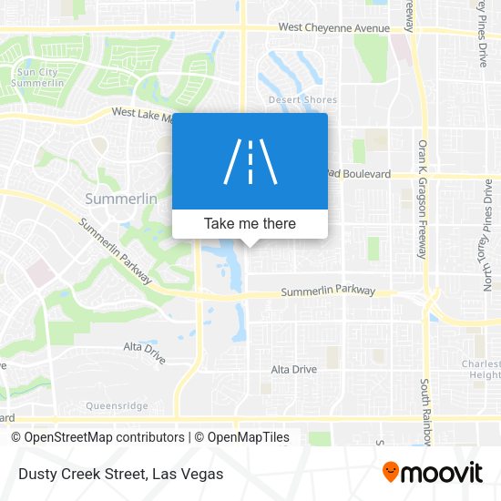 Dusty Creek Street map