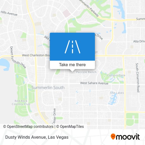 Mapa de Dusty Winds Avenue