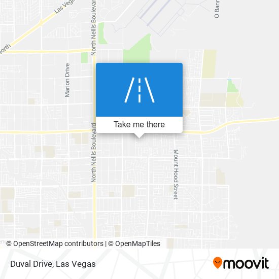 Duval Drive map