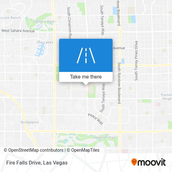 Fire Falls Drive map